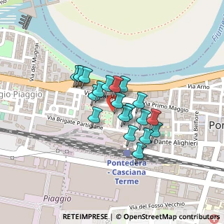 Mappa Via Sacco e Vanzetti, 56025 Pontedera PI, Italia (0.152)