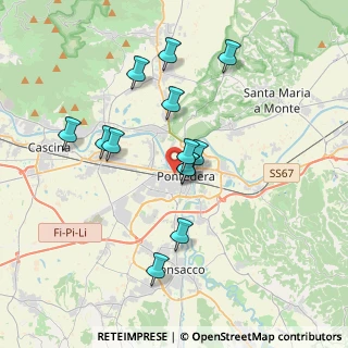 Mappa Via Sacco e Vanzetti, 56025 Pontedera PI, Italia (3.35692)