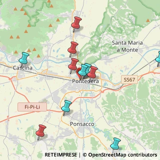 Mappa Via Sacco e Vanzetti, 56025 Pontedera PI, Italia (4.32182)