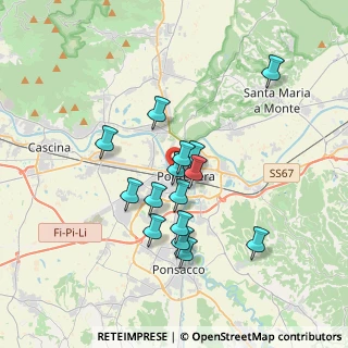 Mappa Via Sacco e Vanzetti, 56025 Pontedera PI, Italia (3.04733)
