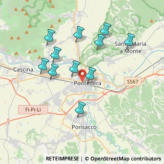 Mappa Via Sacco e Vanzetti, 56025 Pontedera PI, Italia (3.81909)