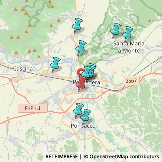 Mappa Via Sacco e Vanzetti, 56025 Pontedera PI, Italia (2.98583)