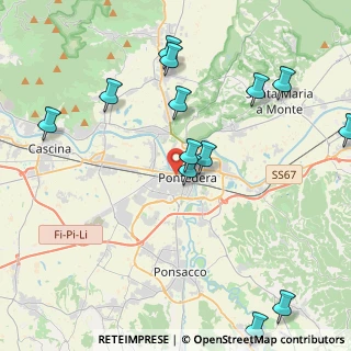 Mappa Via Sacco e Vanzetti, 56025 Pontedera PI, Italia (5.05231)