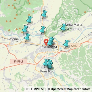 Mappa Via Sacco e Vanzetti, 56025 Pontedera PI, Italia (3.52643)