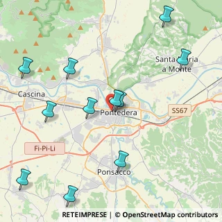 Mappa Via Sacco e Vanzetti, 56025 Pontedera PI, Italia (5.17727)