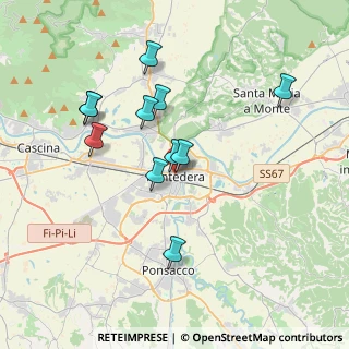 Mappa Piazza Cavour, 56025 Pontedera PI, Italia (3.51909)