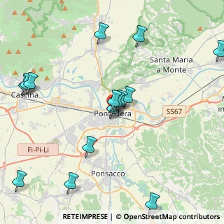 Mappa Piazza Cavour, 56025 Pontedera PI, Italia (4.63625)