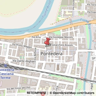 Mappa Via Aurelio Saffi, 12, 56025 Pontedera, Pisa (Toscana)