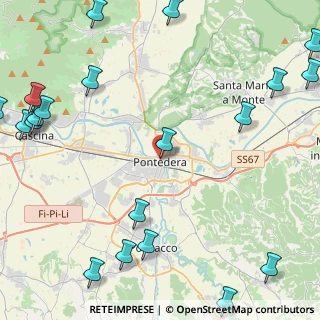 Mappa Via F. Lotti, 56025 Pontedera PI, Italia (7.038)