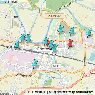 Mappa Via F. Lotti, 56025 Pontedera PI, Italia (0.95091)