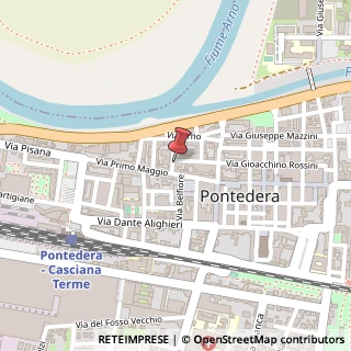 Mappa Via Silvio Pellico, 43, 56025 Pontedera, Pisa (Toscana)