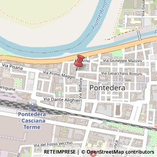 Mappa Via Nino Bixio,  9, 56025 Pontedera, Pisa (Toscana)
