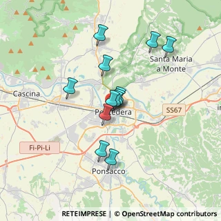 Mappa Via I° Maggio, 56025 Pontedera PI, Italia (2.89667)
