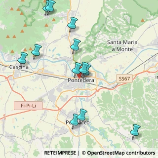 Mappa Via I° Maggio, 56025 Pontedera PI, Italia (4.77917)