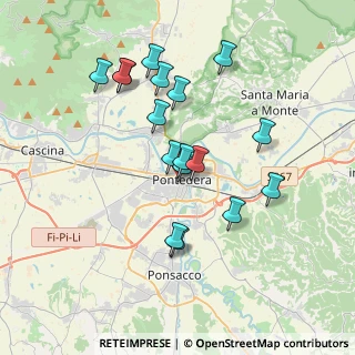 Mappa Via I° Maggio, 56025 Pontedera PI, Italia (3.46412)
