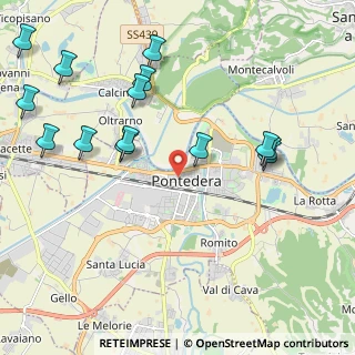 Mappa Via I° Maggio, 56025 Pontedera PI, Italia (2.53286)