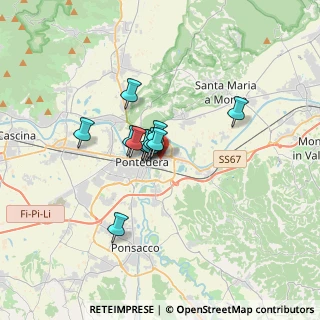 Mappa Via Indipendenza, 56025 Pontedera PI, Italia (2.12333)
