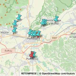 Mappa Via Indipendenza, 56025 Pontedera PI, Italia (3.78692)