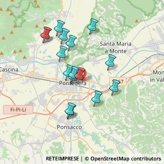 Mappa Via Indipendenza, 56025 Pontedera PI, Italia (3.55688)