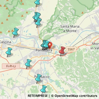 Mappa Via Indipendenza, 56025 Pontedera PI, Italia (4.67467)