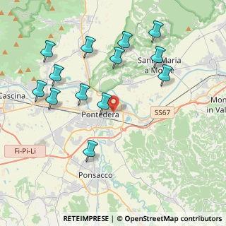 Mappa Via Indipendenza, 56025 Pontedera PI, Italia (4.54846)