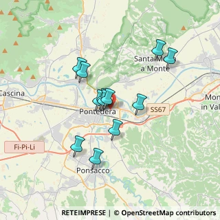 Mappa Via Indipendenza, 56025 Pontedera PI, Italia (2.9525)