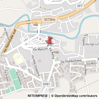 Mappa Via Mancini, 4, 61048 Sant'Angelo in Vado, Pesaro e Urbino (Marche)