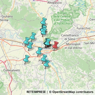 Mappa Viale Italia, 56025 Pontedera PI, Italia (5.04)