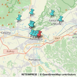 Mappa Viale Italia, 56025 Pontedera PI, Italia (2.9925)