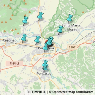 Mappa Via Domenico Guerrazzi, 56025 Pontedera PI, Italia (2.70357)