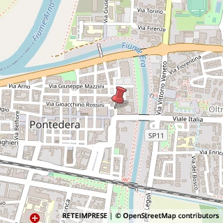 Mappa Via Domenico Guerrazzi,  44, 56025 Pontedera, Pisa (Toscana)