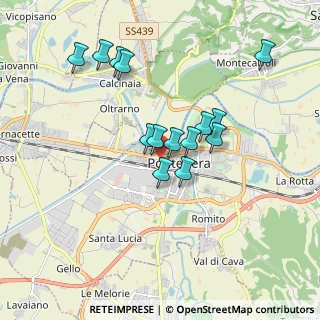 Mappa Via Giosuè Carducci, 56025 Pontedera PI, Italia (1.61357)