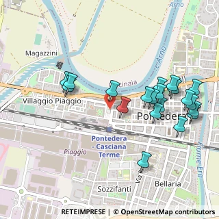 Mappa Via Giosuè Carducci, 56025 Pontedera PI, Italia (0.5495)