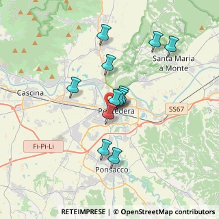 Mappa Via Giosuè Carducci, 56025 Pontedera PI, Italia (2.9625)