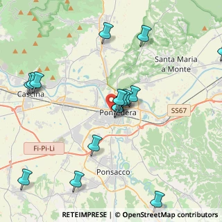 Mappa Via Giosuè Carducci, 56025 Pontedera PI, Italia (4.65875)