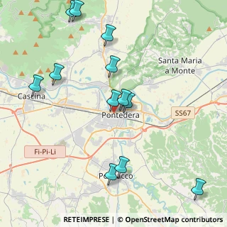 Mappa Via Giosuè Carducci, 56025 Pontedera PI, Italia (4.73917)