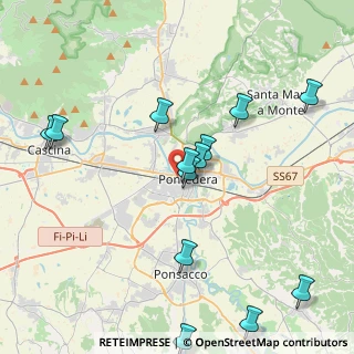 Mappa Via Giosuè Carducci, 56025 Pontedera PI, Italia (4.72692)
