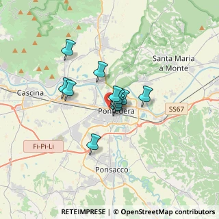 Mappa Via Giosuè Carducci, 56025 Pontedera PI, Italia (2.21909)