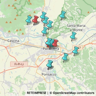 Mappa Via Giosuè Carducci, 56025 Pontedera PI, Italia (3.49059)
