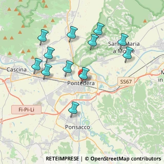 Mappa Via Gioacchino Rossini, 56025 Pontedera PI, Italia (4.09333)