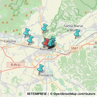 Mappa Via Gioacchino Rossini, 56025 Pontedera PI, Italia (1.90308)