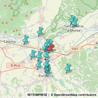 Mappa Via Montanara, 56025 Pontedera PI, Italia (3.33313)