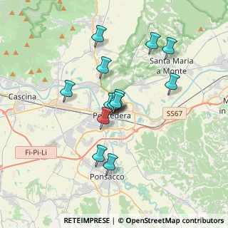Mappa Via Montanara, 56025 Pontedera PI, Italia (3.05231)