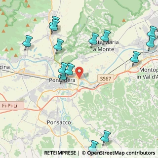 Mappa Via di Tavella, 56025 Pontedera PI, Italia (5.46357)