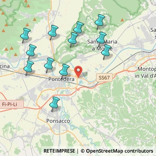 Mappa Via di Tavella, 56025 Pontedera PI, Italia (4.7125)