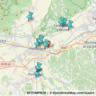 Mappa Via di Tavella, 56025 Pontedera PI, Italia (3.84455)