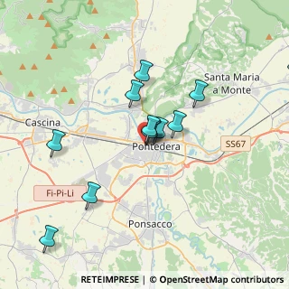 Mappa Piazza Vittime dei Lager Nazisti, 56025 Pontedera PI, Italia (3.51917)