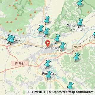 Mappa Piazza Vittime dei Lager Nazisti, 56025 Pontedera PI, Italia (5.67133)