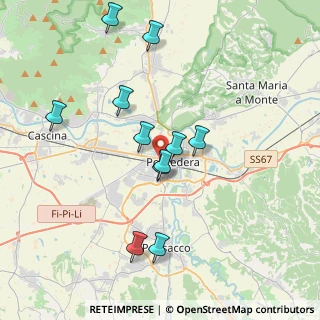 Mappa Piazza Vittime dei Lager Nazisti, 56025 Pontedera PI, Italia (3.72455)