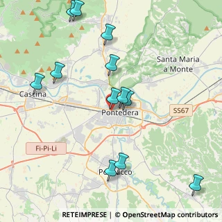 Mappa Piazza Vittime dei Lager Nazisti, 56025 Pontedera PI, Italia (4.72333)